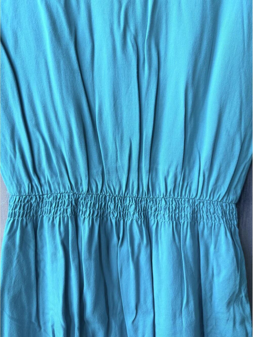 Mossimo Turquoise Rayon Pocket Dress Small - Picture 6 of 9